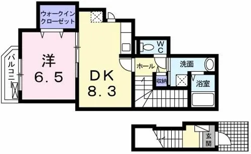 ベル アンビエンテ【2階】の間取り