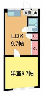 大箇ハイツ【203号室】の間取り
