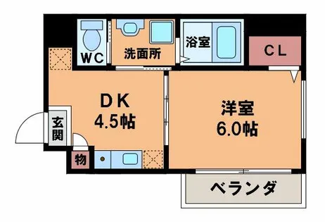 ラルーチェ逢阪【3階】の間取り