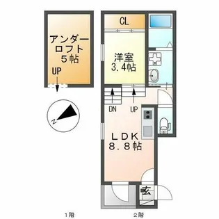 メゾン・ド・サントリナ【101号室】の間取り