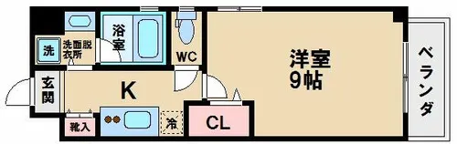 朝陽館【4階】の間取り
