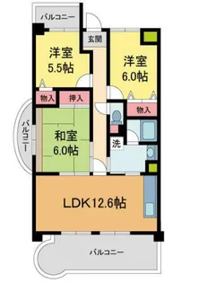 プリマヴェーラ【606号室】の間取り