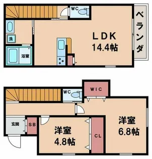 グランぶどうの木【1階】の間取り