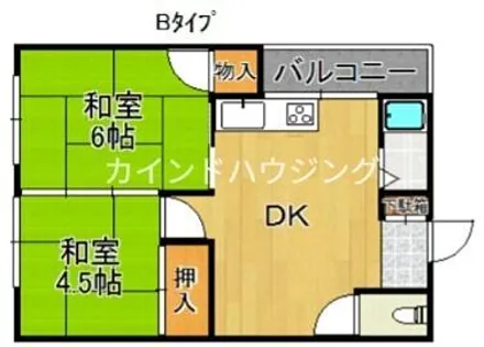 たきがわマンション【5階】の間取り