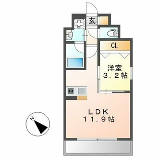 ポルタニグラ千種【803号室】の間取り