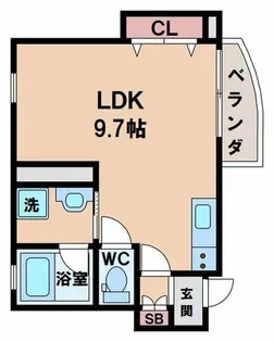 グランメゾン田辺【1階】の間取り