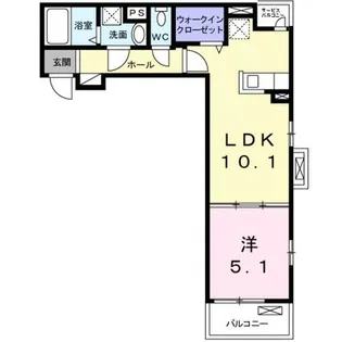 グレンディール ティニー【3階】の間取り