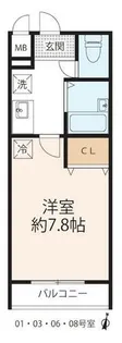 プランドール【501号室】の間取り