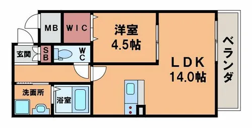 アップルホームズ昭和町【3階】の間取り