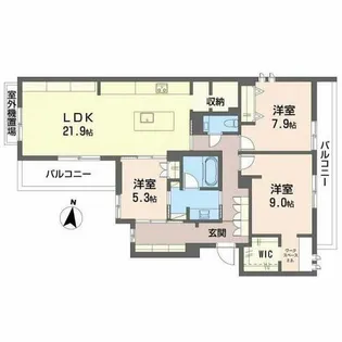 夙央邸【C号室】の間取り