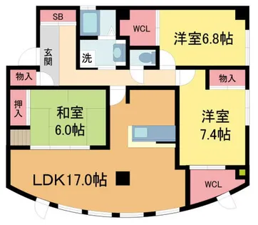 ヒルズコート駅前ビル【3階】の間取り