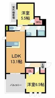 ShaMaisonGardens御影【201号室】の間取り