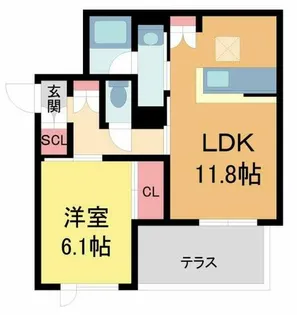 ShaMaisonGardens御影【103号室】の間取り