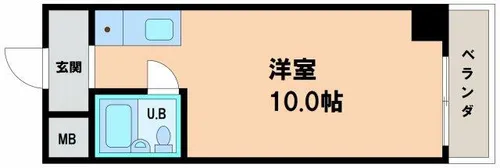 シティアーク天王寺【2階】の間取り