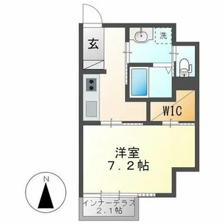 フェアモント千代田【101号室】の間取り