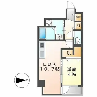 White Lord 錦【4階】の間取り