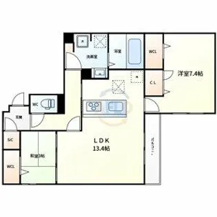geach永田【1階】の間取り
