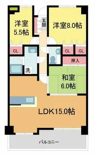 アーデンコート住吉川【402号室】の間取り