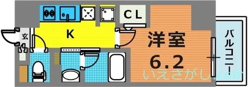 兵庫県神戸市中央区中山手通2丁目【マンション】の間取り