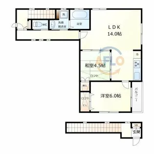 フォレスト都島【2階】の間取り