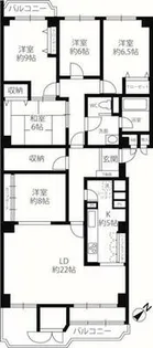 ロイヤルヴィラ苦楽園Ⅰ号棟【2階】の間取り