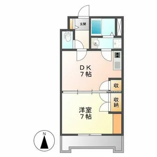 久屋グリーンビル【4階】の間取り