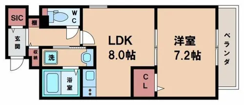 ピュアコートⅣ【4階】の間取り