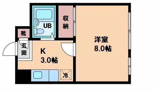 グランビルド阿倍野【1階】の間取り