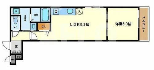 フジパレス川口【3階】の間取り