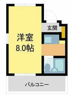 パレラフィネ甲子園口【302号室】の間取り