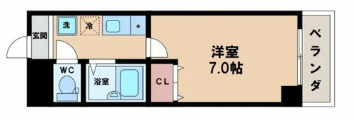 グランディール阪南町Ⅱ番館【1階】の間取り