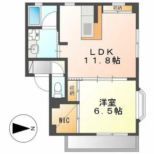 センキ【301号室】の間取り