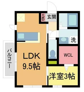 ボナールクレハIII【115号室】の間取り