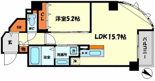 EL-Sia Umekita【7階】の間取り