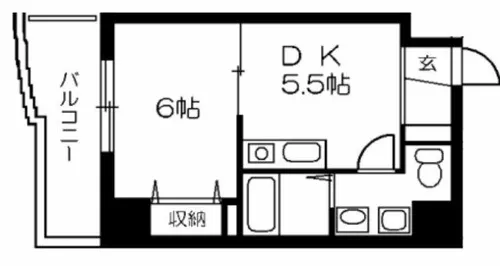 メゾン・デ・ノムラ東心斎橋【9階】の間取り