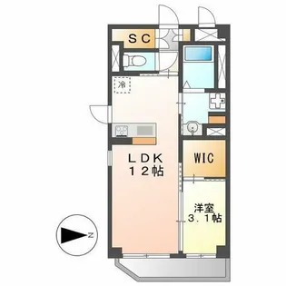 La.Cantabile (ラ.カンタービレ)【5階】の間取り