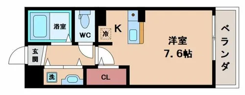 ワイズコート杭全【3階】の間取り