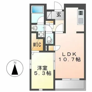 ディオール名駅【301号室】の間取り