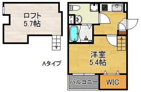 フィエスタ北島【1階】の間取り