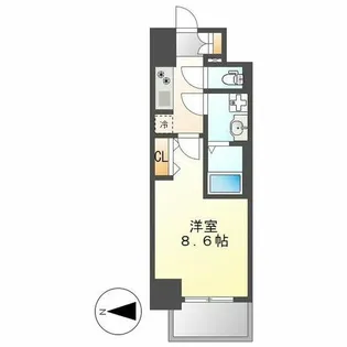 S-RESIDENCE金山West【4階】の間取り