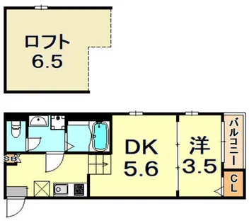 ハーモニーテラス深江南町【1階】の間取り