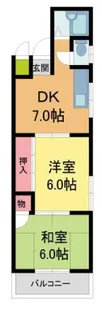 メゾンオオギ【202号室】の間取り