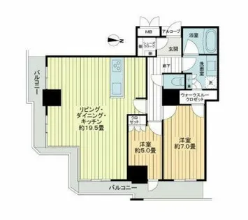 アートアルテール【17階】の間取り