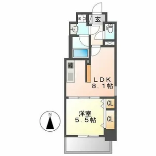 THE SEVENS'【6階】の間取り