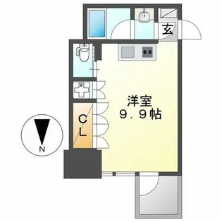 COZY名城公園【602号室】の間取り