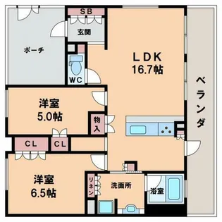 サンクタス阿倍野ザ・プレミア【4階】の間取り