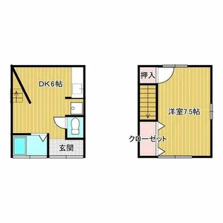 大阪府茨木市新庄町【テラスハウス】の間取り