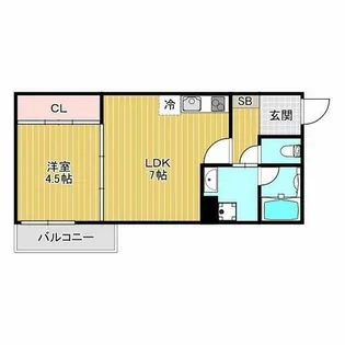 エテルナコート総持寺【2階】の間取り