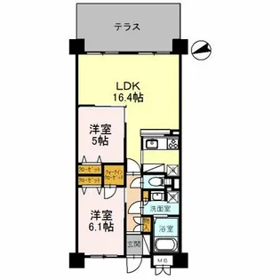 ラ・メゾンMSⅢ【1階】の間取り