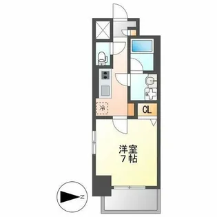 アクアコート大曽根【4階】の間取り